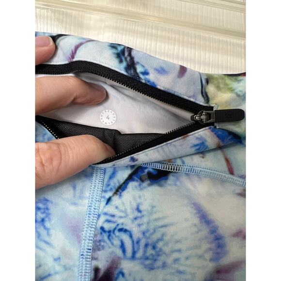 Lululemon Womens Speed Up Luxtreme Legging Hip Pockets Multi Blue 4 Fitness Gym - Picture 6 of 9